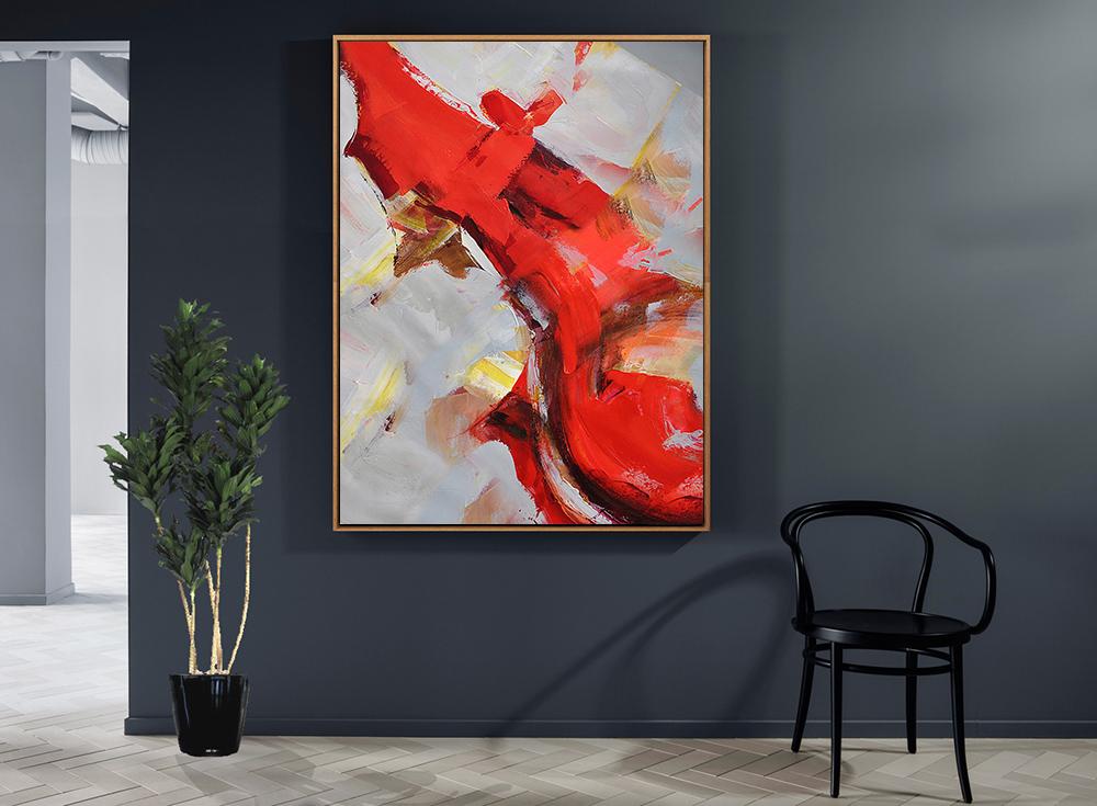 Palette Knife Contemporary Art #L20B - Click Image to Close